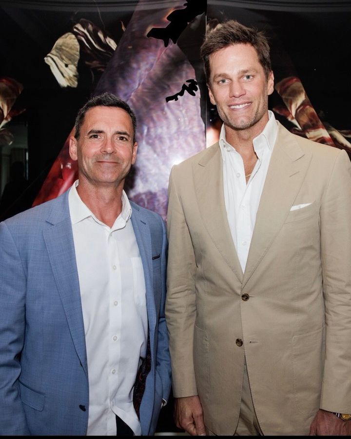 Scott Anthony with Tom Brady