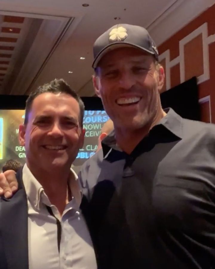 Scott Anthony with Tony Robbins